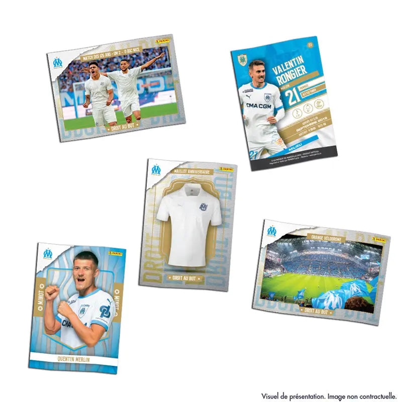 Football OM Panini Tc Coffret 125 Ans Boite 50 Cartes + 2 cartes OVNI