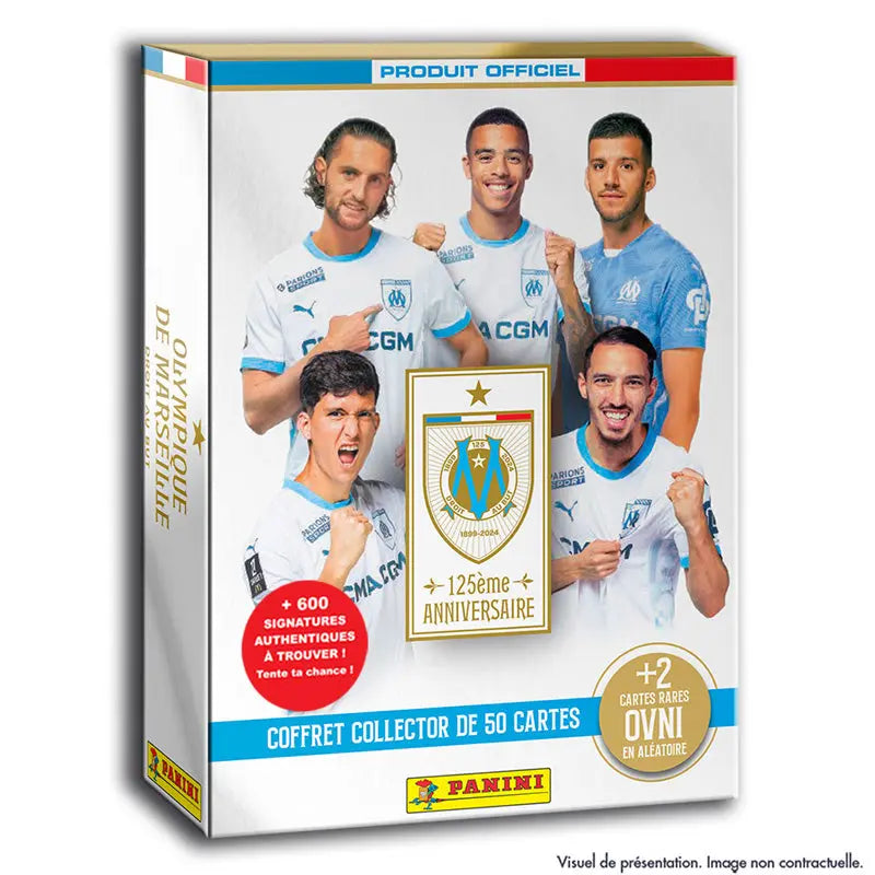 Football OM Panini Tc Coffret 125 Ans Boite 50 Cartes + 2 cartes OVNI